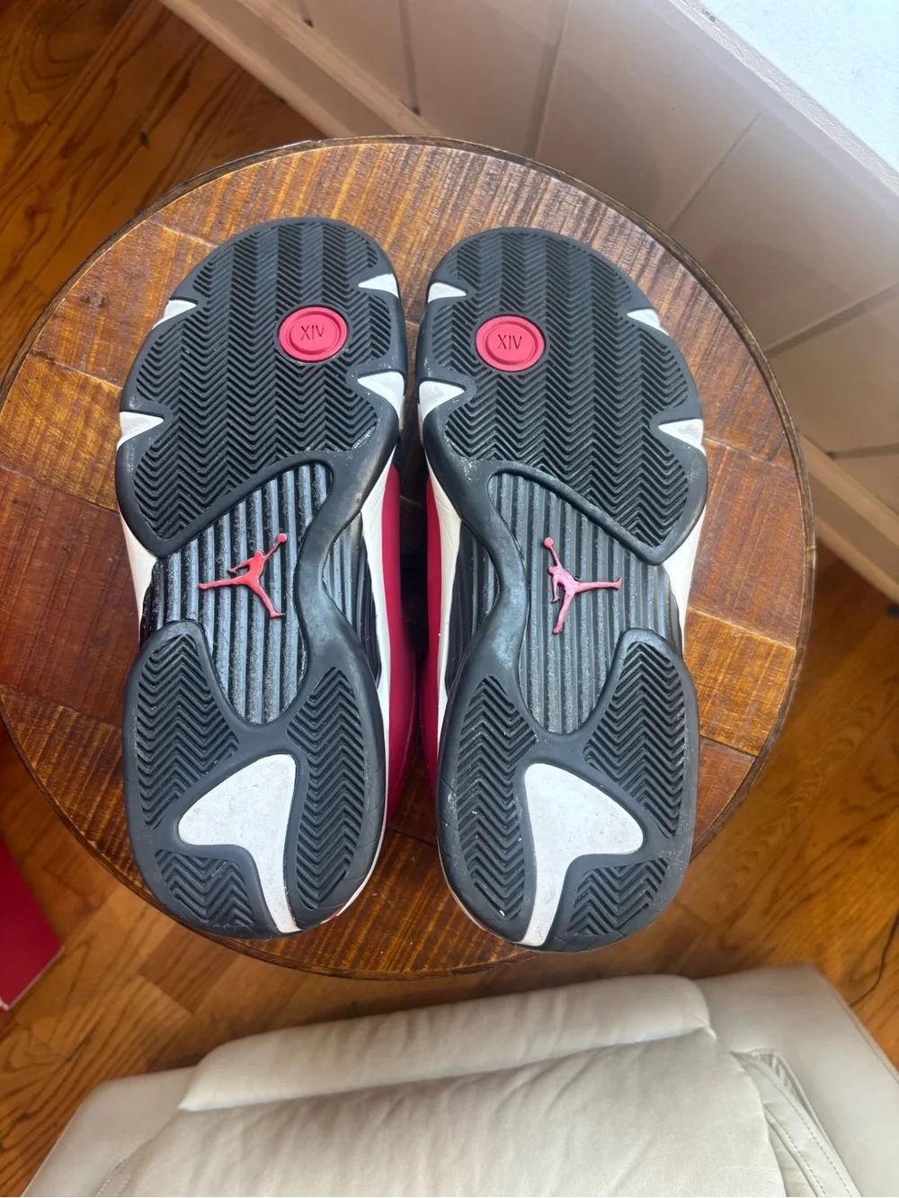 Air Jordan 14 Retro black red and white men size 13 with box